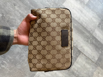 Gucci Bum Bag Brown Canvas