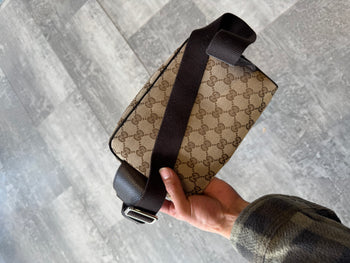 Gucci Bum Bag Brown Canvas
