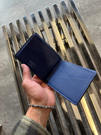 Louis Vuitton Monogram Multiple Wallet Blue