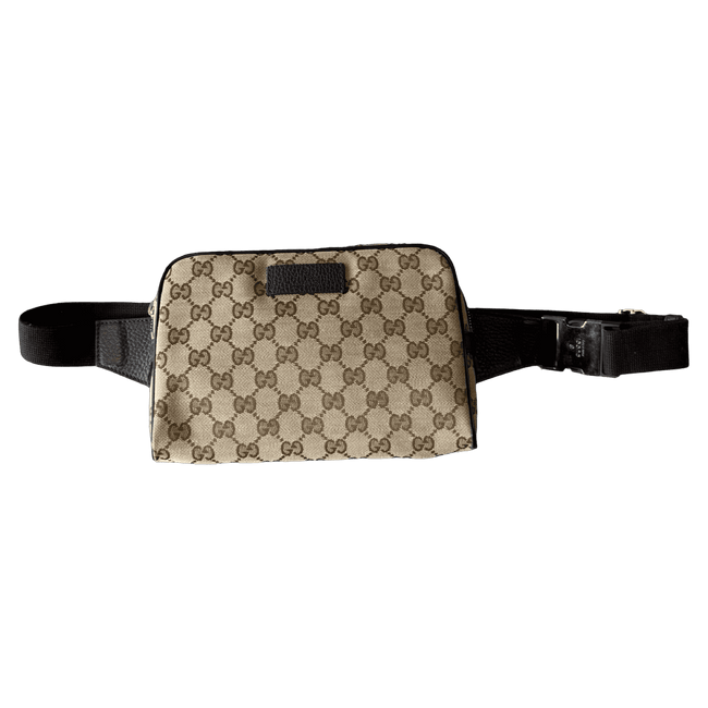 Gucci Bum Bag Brown Canvas