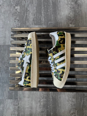 Adidas x BAPE Superstar ABC Camo Green (USED)