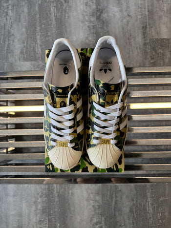 Adidas x BAPE Superstar ABC Camo Green (USED)