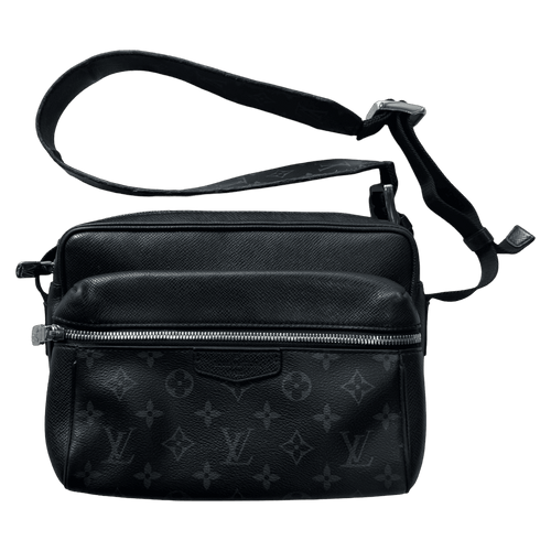 Louis Vuitton Outdoor Messenger Monogram Eclipse Taiga Black | Vintage Clothing Store Canada