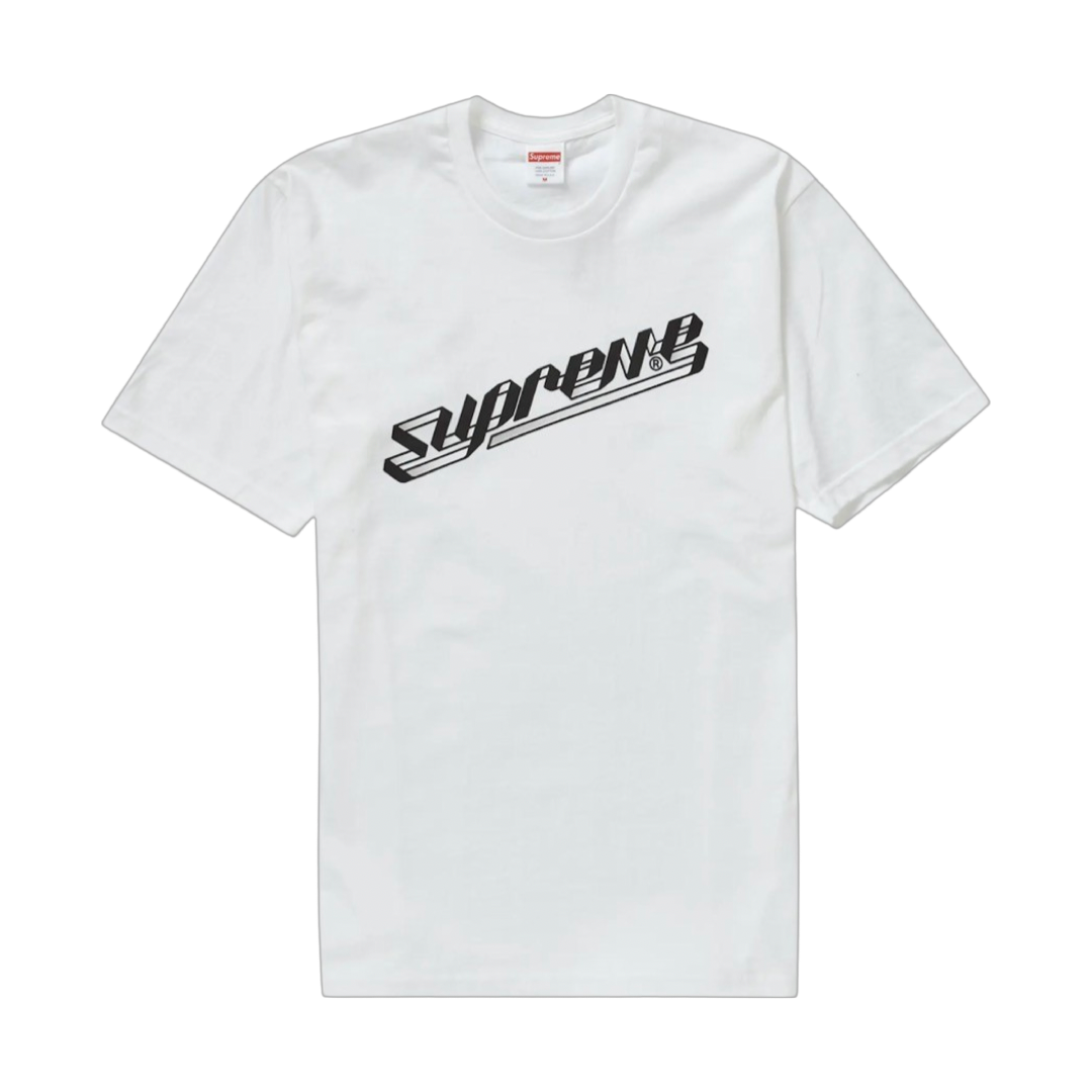 Supreme Banner Tee White (FW23) – ShopDemand