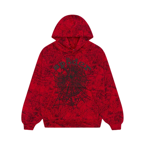 Sp5der OG Tree Camo Hoodie Red | Vintage Clothing Store Canada