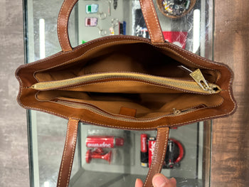 Celine Macadam Triomphe Leather Handbag