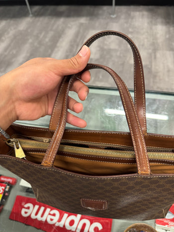 Celine Macadam Triomphe Leather Handbag