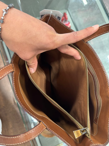 Celine Macadam Triomphe Leather Handbag