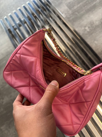 Prada Re-Nylon Chaine Mini Bag Pink