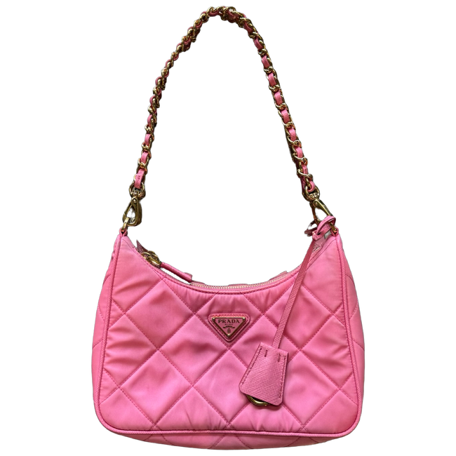 Prada Re-Nylon Chaine Mini Bag Pink