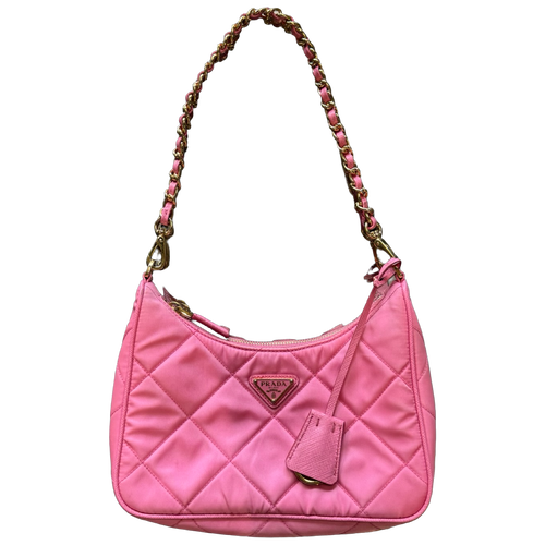 Prada Re-Nylon Chaine Mini Bag Pink | Vintage Clothing Store Canada