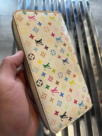 Louis Vuitton Murakami Zippy Coin Purse Multi
