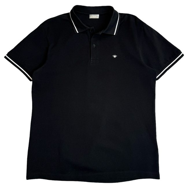 Dior Bee Polo Shirt Black