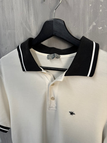 Dior Bee Polo Shirt White