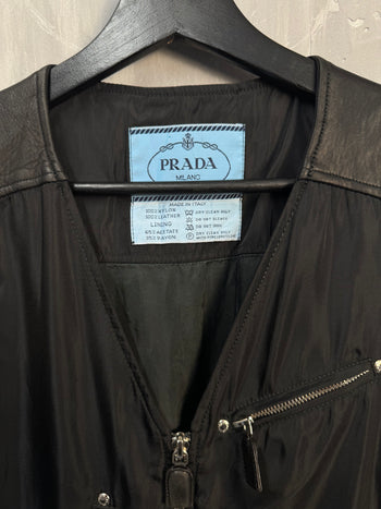 1994 Prada Nylon Multi Pocket Vest Black