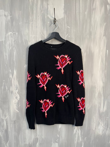 Prada Rose Cashmere Knit Sweater