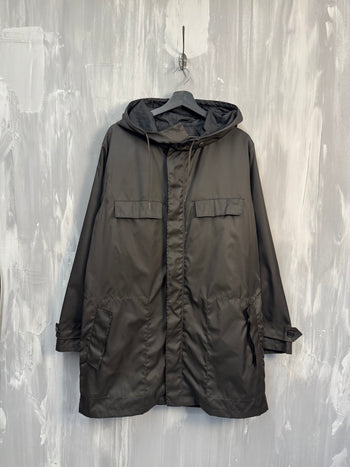 Prada Nylon Light Parka Dark Brown