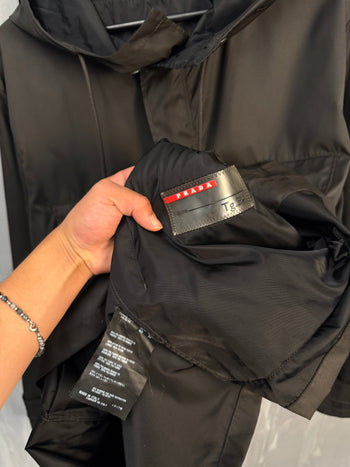 Prada Nylon Light Parka Dark Brown