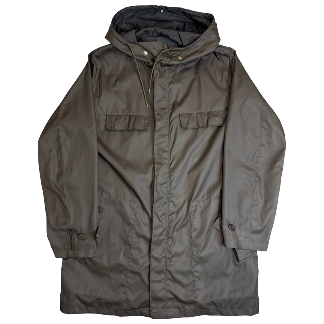 Prada Nylon Light Parka Dark Brown