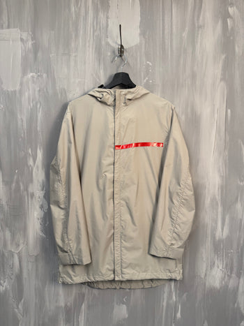 Prada Sport Red Stripe Light Jacket Beige