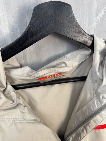 Prada Sport Red Stripe Light Jacket Beige