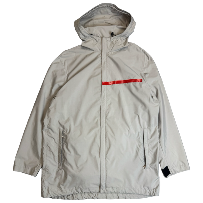 Prada Sport Red Stripe Light Jacket Beige