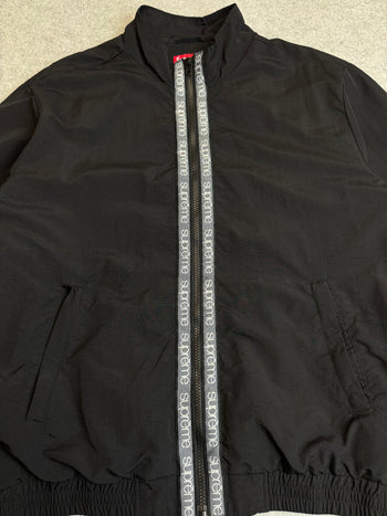 Supreme Classic Logo Taping Track Jacket Black (USED)