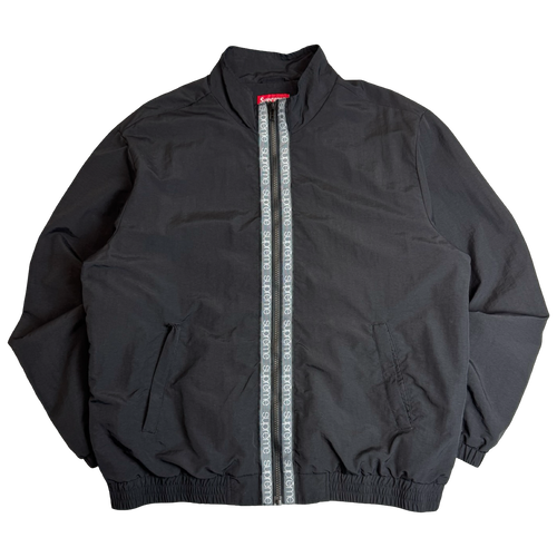 Supreme Classic Logo Taping Track Jacket Black (USED) | Vintage Clothing Store Canada