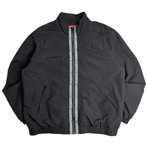 Supreme Classic Logo Taping Track Jacket Black (USED) | Vintage Clothing Store Canada