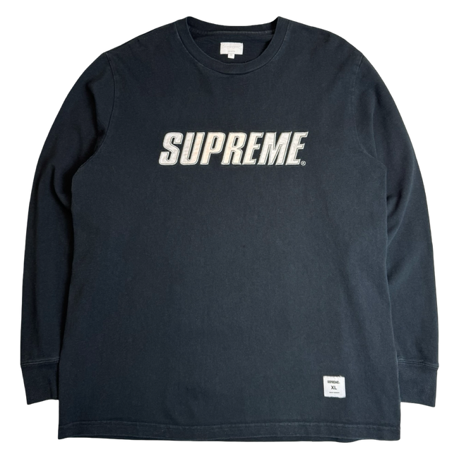 Supreme Metallic L/S Shirt Black (USED)