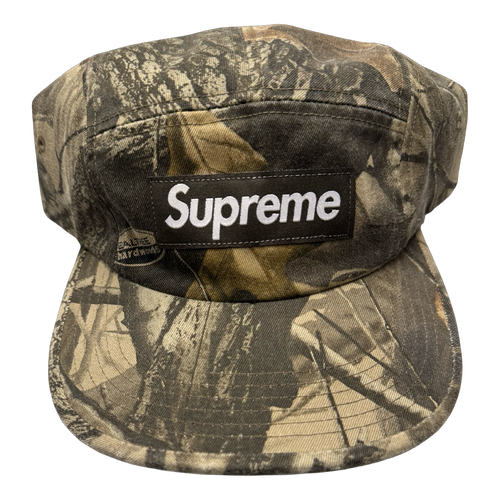 Supreme Realtree Hardwoods Camo Twill Camp Hat SS25 (USED) | Vintage Clothing Store Canada