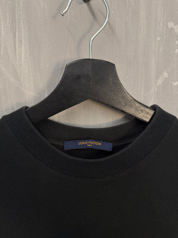 Louis Vuitton Cotton & Jacquard Velour Satellite Tee Black