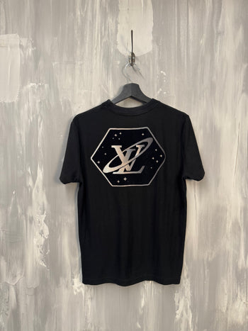 Louis Vuitton Cotton & Jacquard Velour Satellite Tee Black