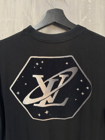 Louis Vuitton Cotton & Jacquard Velour Satellite Tee Black