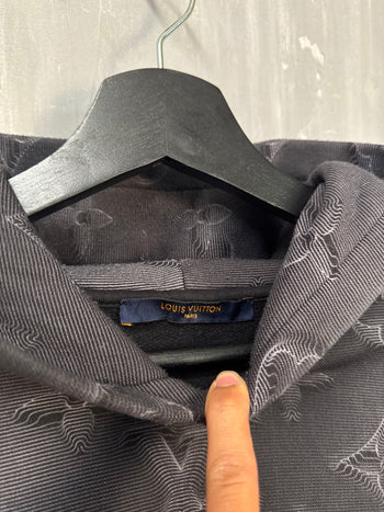 Louis Vuitton 3D Monogram Pullover Hoodie Black