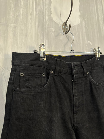 Louis Vuitton Monogram Patch Cotton Pants Black