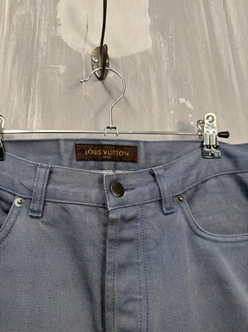 Louis Vuitton Denim Pants Washed Blue