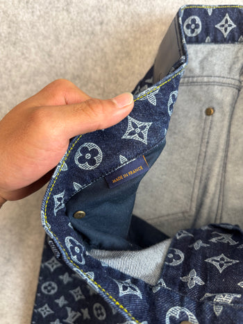 Louis Vuitton Monogram Denim Pants Blue