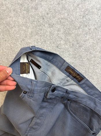 Louis Vuitton Denim Pants Washed Blue