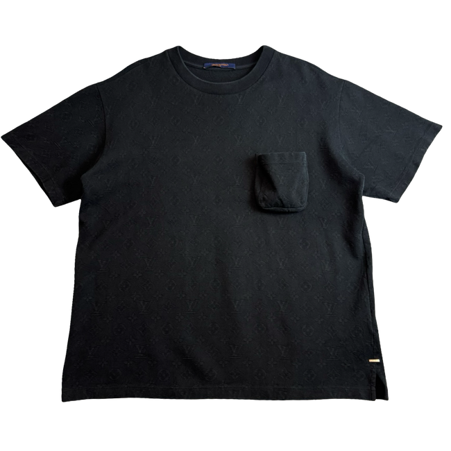 Louis Vuitton Signature 3D Pocket Monogram Tee Black