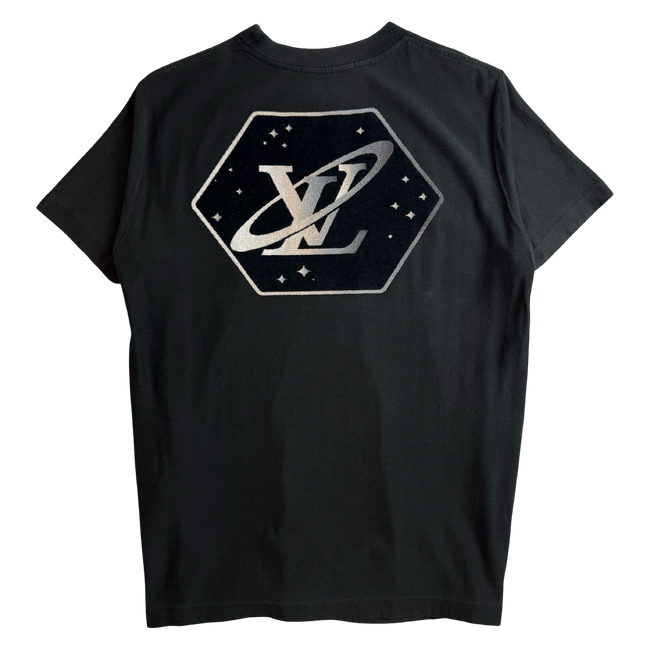 Louis Vuitton Cotton & Jacquard Velour Satellite Tee Black