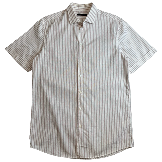 Louis Vuitton Striped Monogram Button Up Shirt