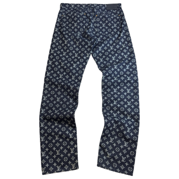Louis Vuitton Monogram Denim Pants Blue