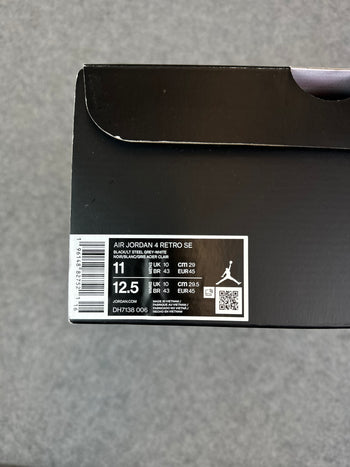 Air Jordan 4 Retro SE Black Canvas (USED)