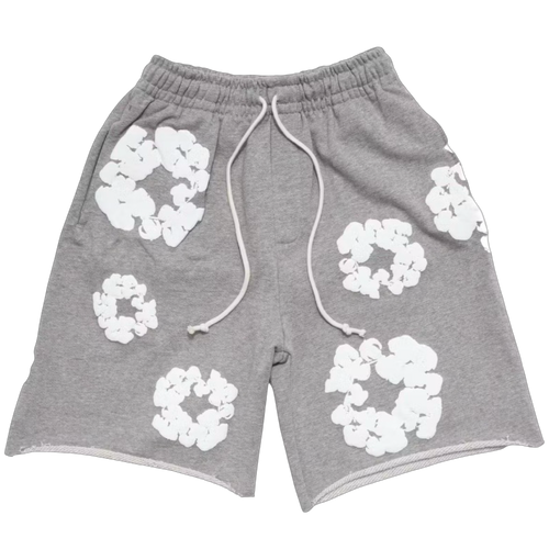Denim Tears The Cotton Wreath Shorts Grey | Vintage Clothing Store Canada