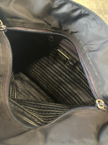 Prada Nylon Tote Bag Navy