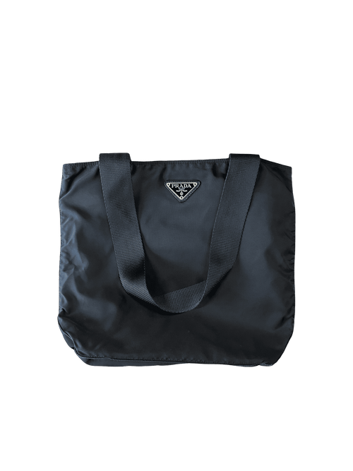 Prada Nylon Tote Bag Navy | Vintage Clothing Store Canada