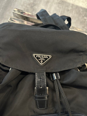 Prada Tessuto Nylon Backpack Black