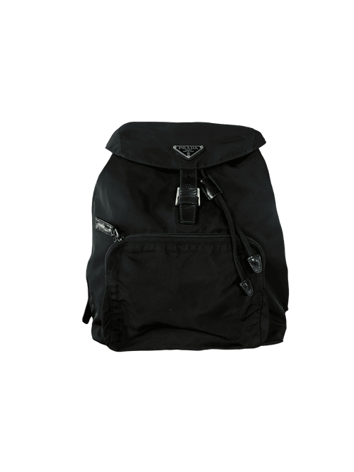 Prada Tessuto Nylon Backpack Black | Vintage Clothing Store Canada