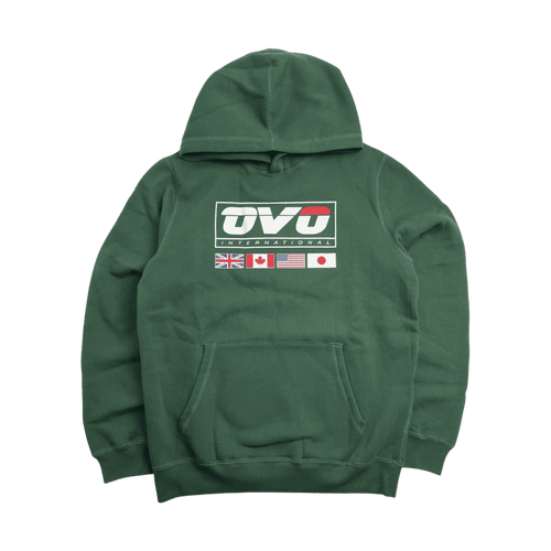 OVO International Hoodie Green | Vintage Clothing Store Canada